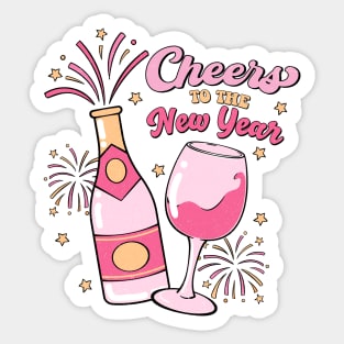Cheers To The New Year Sticker